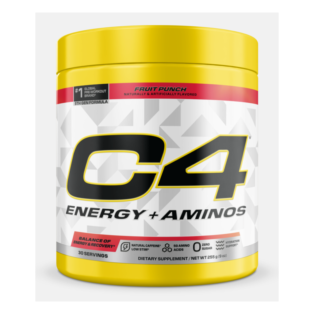 C4 Energy + Aminos 30 Serv Fruit Punch
