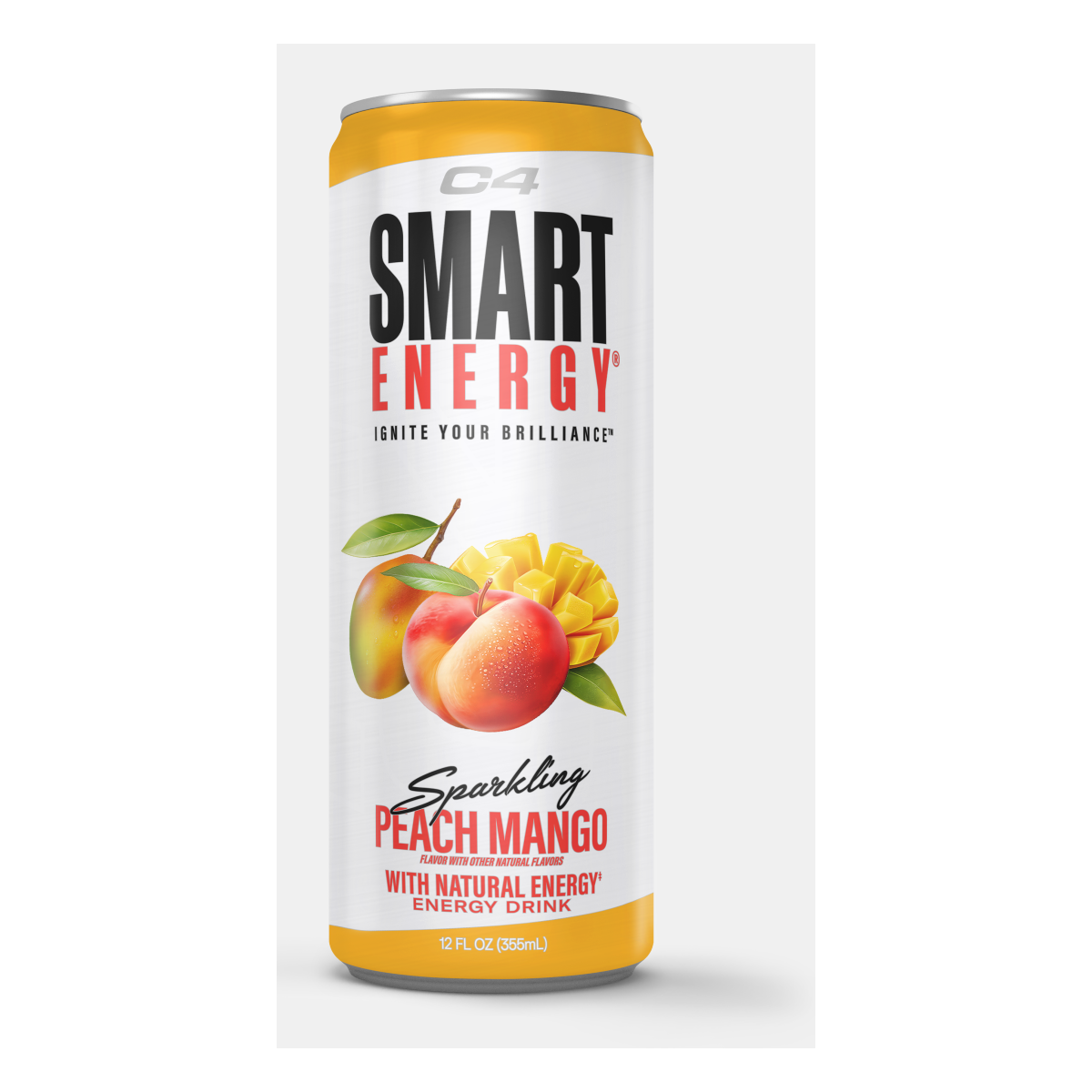 C4 Smart Energy RTD 12 OZ 12 Pack Peach Mango
