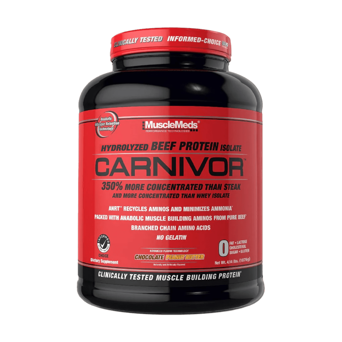 Carnivor 3.7 LBS 4 Lbs. 56 servings Chocolate Peanut Butter