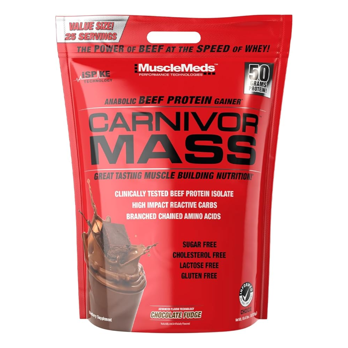 Carnivor Mass 10 LBS Bag Chocolate Fudge