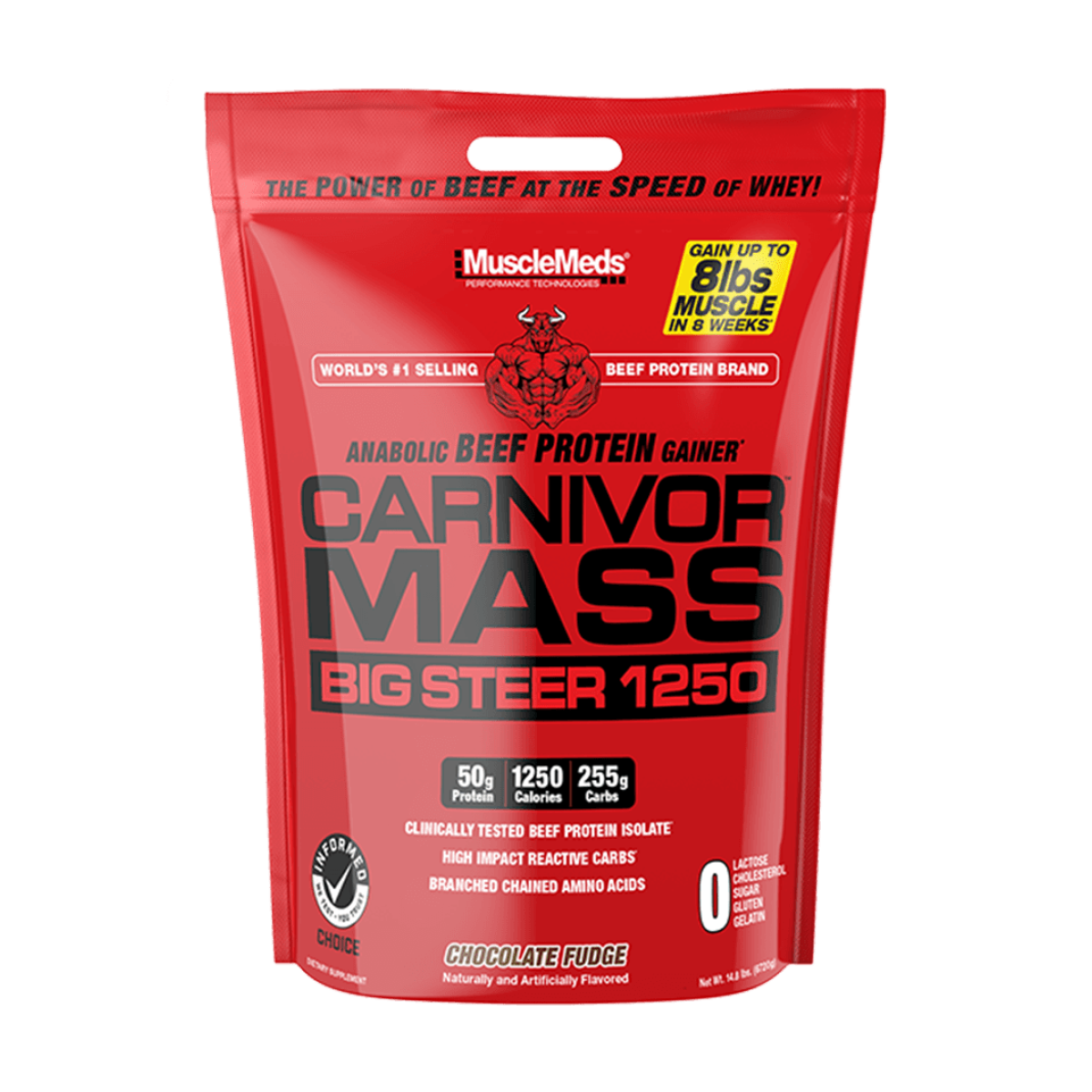 Carnivor Mass Big Steer Bag 15 LBS Chocolate Fudge