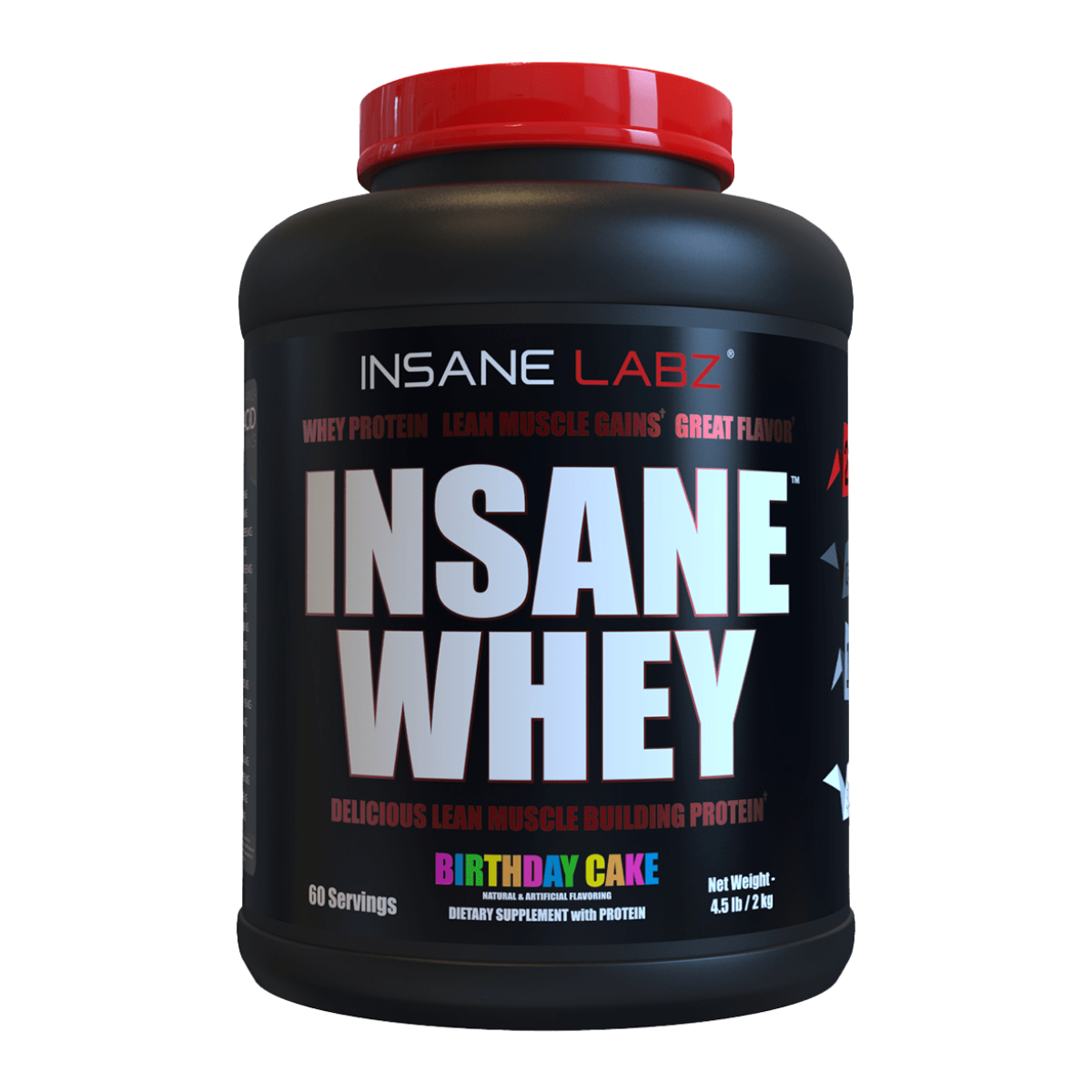 Insane Whey 4.6 LBS Birthday Cake