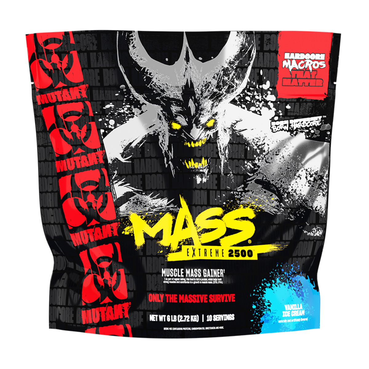 Mass Xxxtreme 2500 6 LBS Vanilla Ice Cream