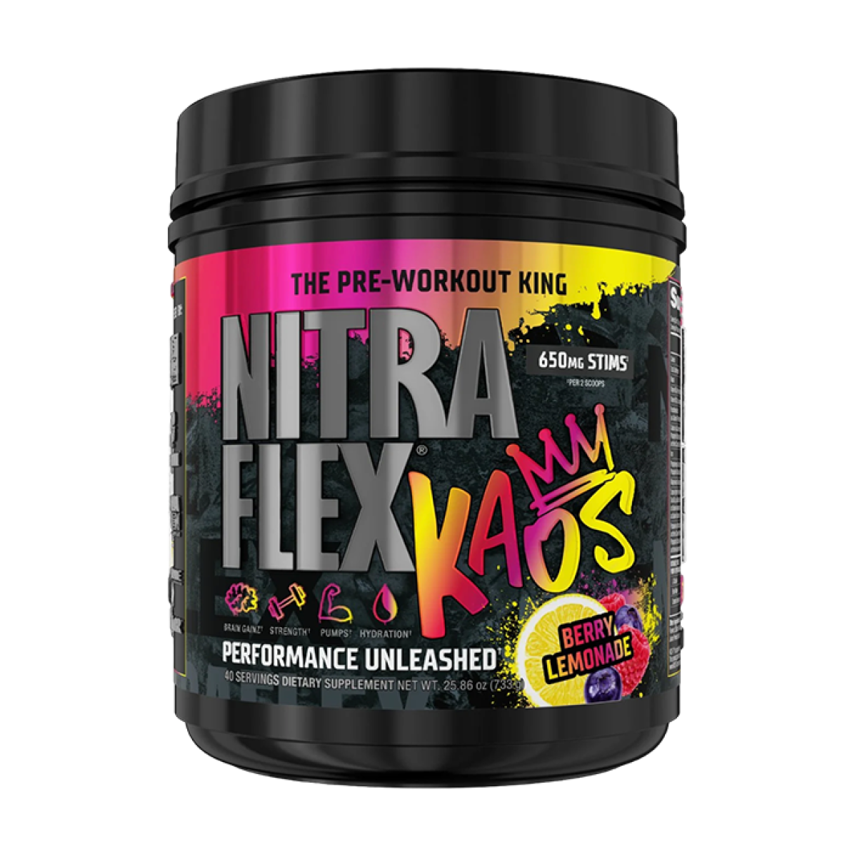 Nitraflex Kaos 40 Serv Berry Lemonade