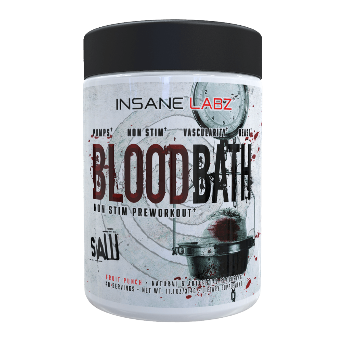 Saw Series Blood Bath Non-stim Pro 40 Serv Fruit Punch