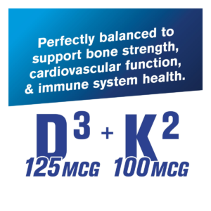 Vitamin D3 + K2 60 Caps